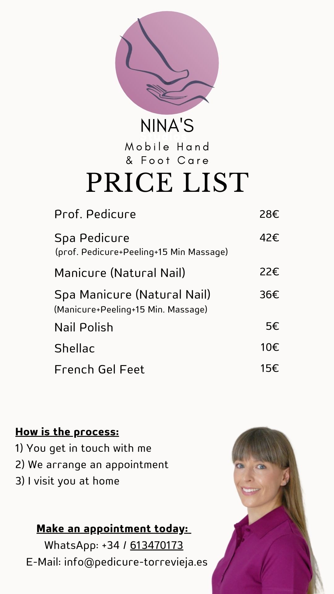 Prices Pedicure Torrevieja