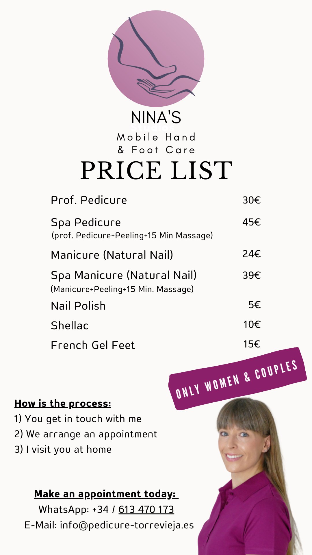 Pedicure and Manicure Prices